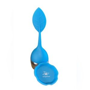 DelighTeas Silicon Infuser Blue with branded tray New, Sealed
